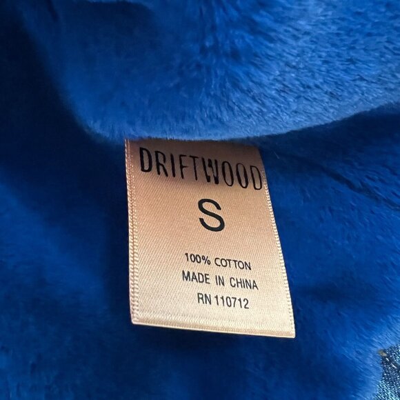 Driftwood Denim Jacket Womens Small Blue Faux Fur Collar Mob Wife Whimsigoth - Picture 4 of 11